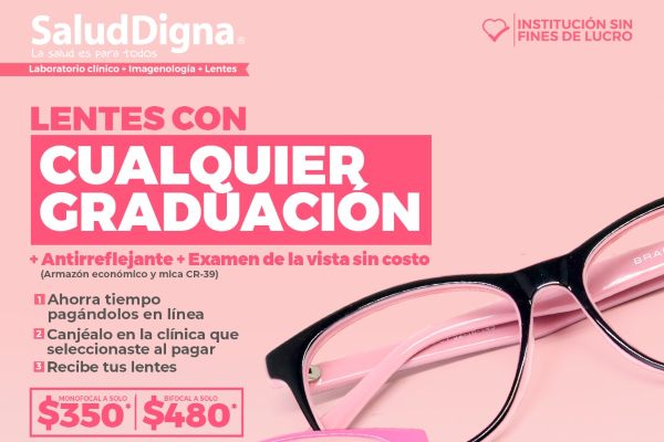 Lentes en Salud Digna ➜ modelos, precios y promociones