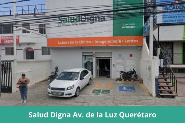 Laboratorio Salud Digna Av. de la Luz Querétaro ❤️ Horario, teléfono, precios, opiniones, fotos, citas, resultados y servicios en línea