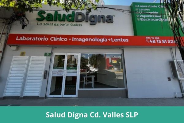 Laboratorio Salud Digna Cd Valles SLP ❤️ Horario, teléfono, precios, opiniones, fotos, citas, resultados y servicios en línea